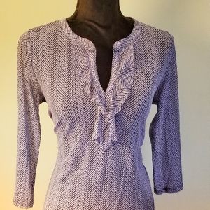 The Limited Ruffled 3/4 Top